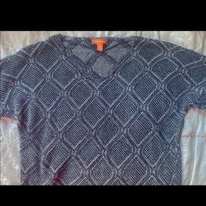 Dark Navy Blue Knitted Sweater